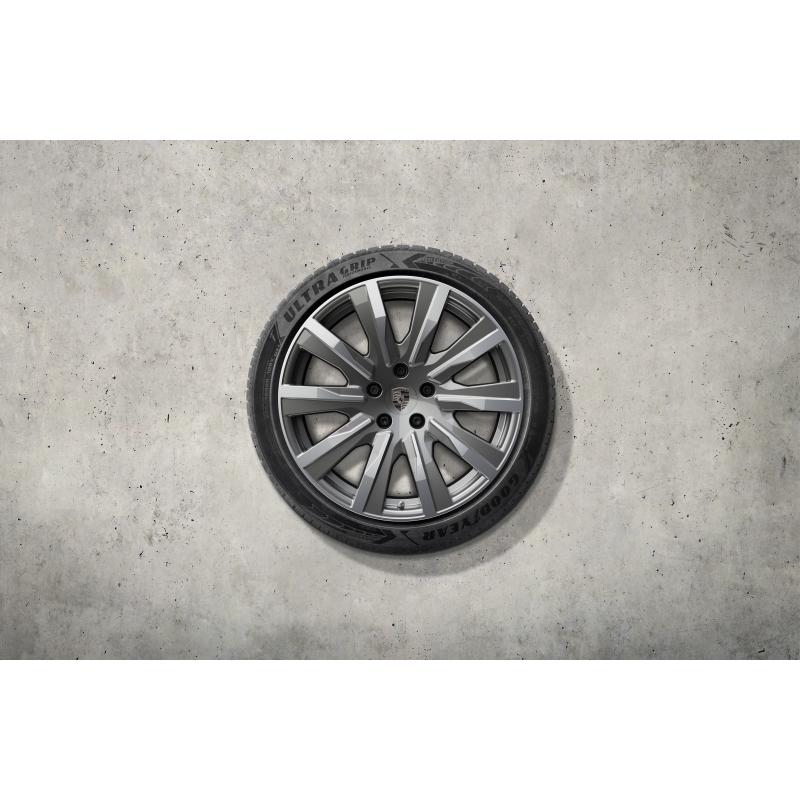 TALVERATTAD 20" TAYCAN II TEQUIPMENT DESIGN (PLATINUM) rehviga GoodYear UltraGrip Performance 245/45 R20, 285/40 R20