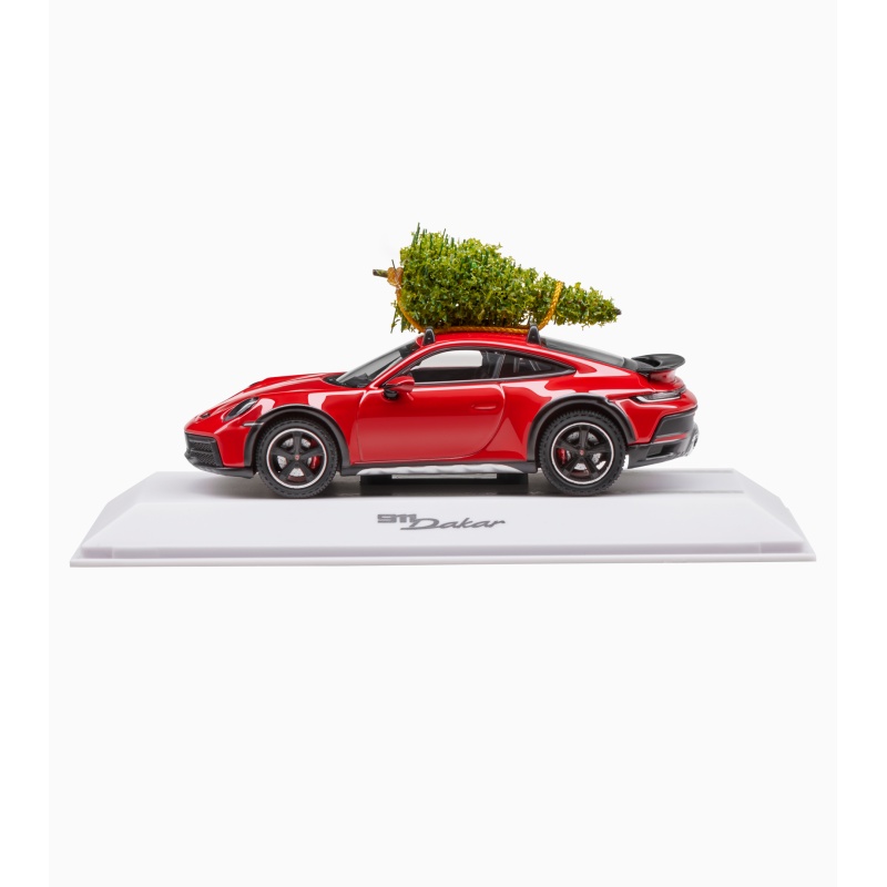 MUDELAUTO 911 DAKAR XMAS, punane, 1:43