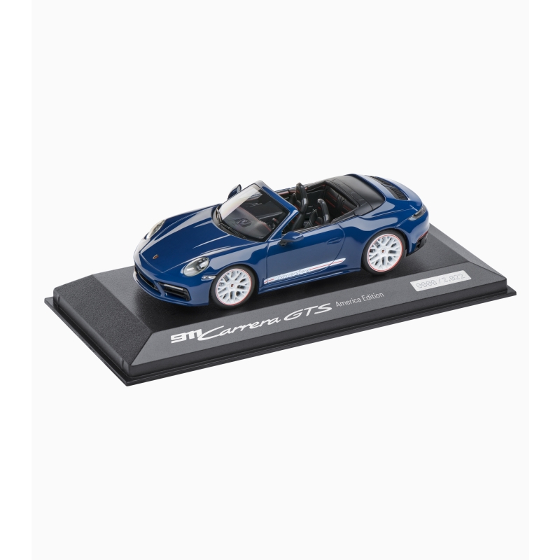 MUDELAUTO 911 CARRERA GTS Cabriolet, America Edition, sinine, 1:43