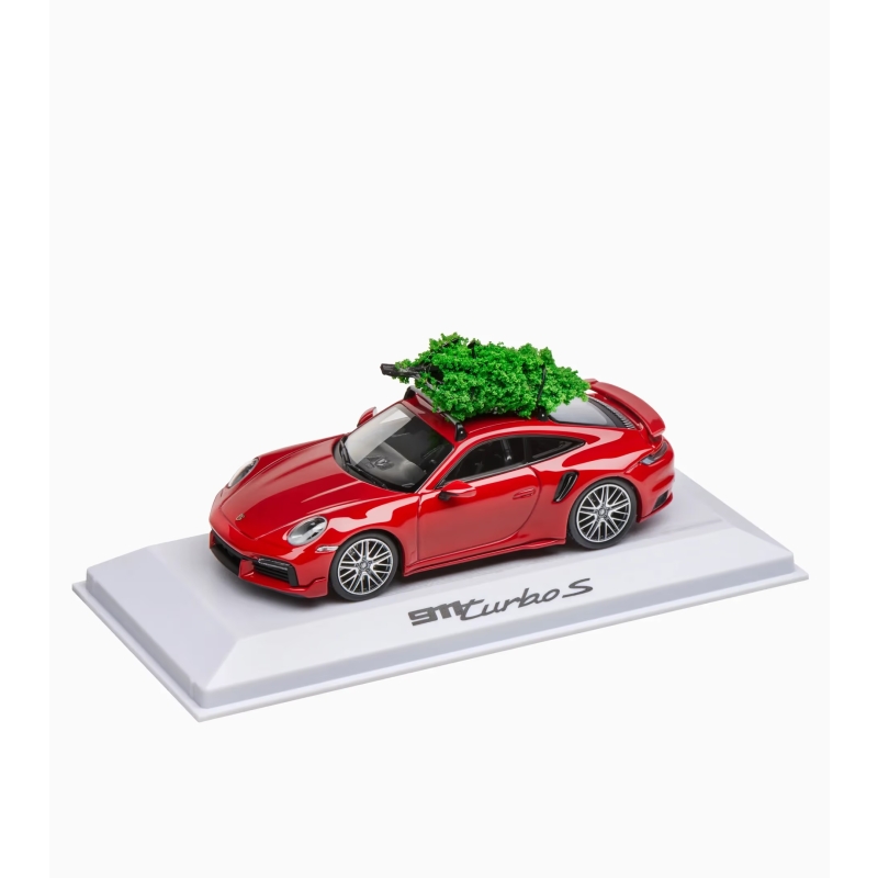 MUDELAUTO 911 TURBO S 992, kuusega, punane, 1:43