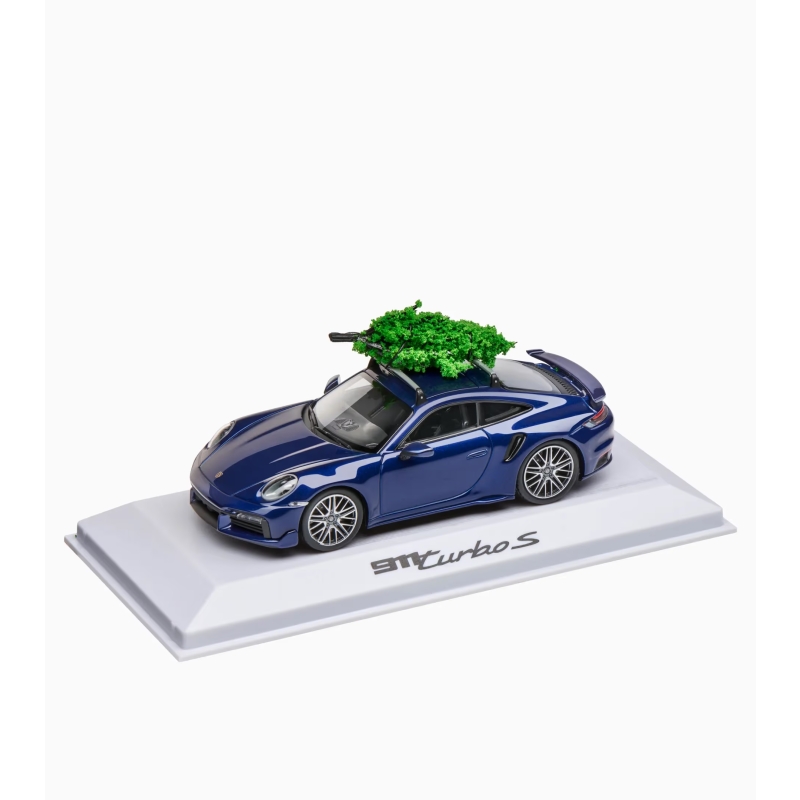 MUDELAUTO 911 TURBO S 992, kuusega, sinine, 1:43