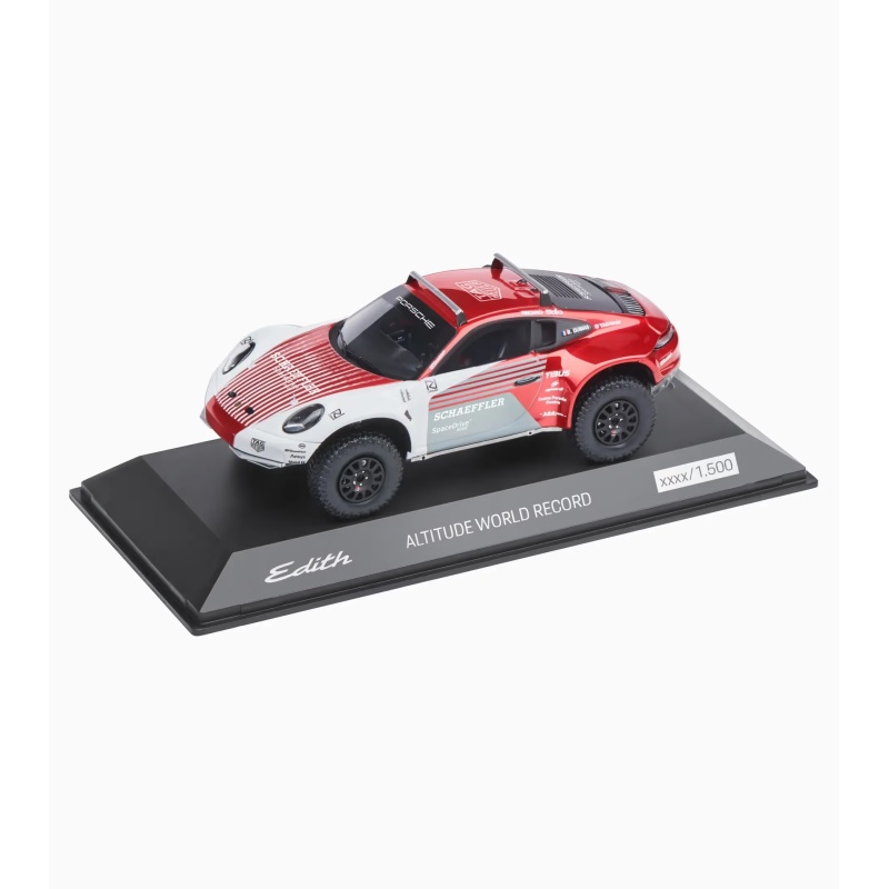 MUDELAUTO 911 Offroad, valge/punane 1:43