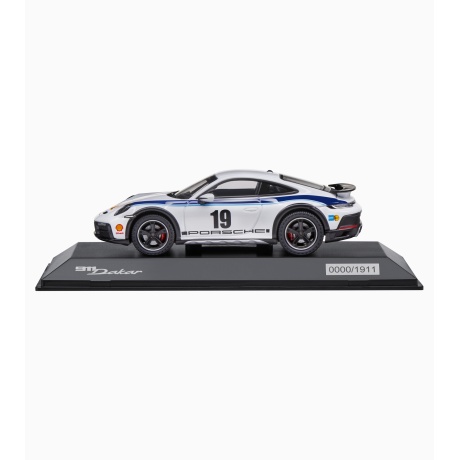 MUDELAUTO 911 DAKAR K&N, valge/sinine/mus, 1:43