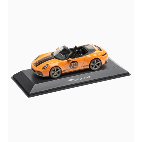 MUDELAUTO 911 GTS CABRIO, 911 SPIRIT 70, oraanz/must, 1:43