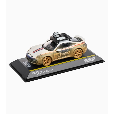 MUDELAUTO 911 DAKAR AHEAD Roughroad, valge/sinine/kuldne, 1:43