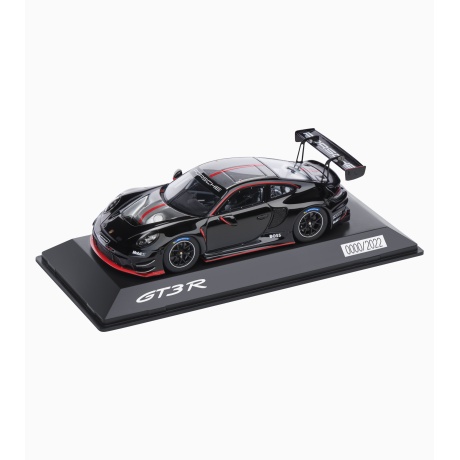 MUDELAUTO 992 GT3 R, must/punane, 1:43