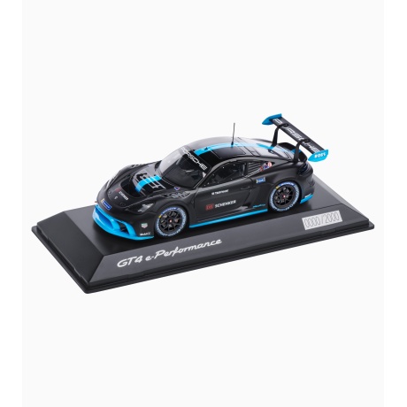 MUDELAUTO GT4 e-Perfomance, must/sinine, 1:43