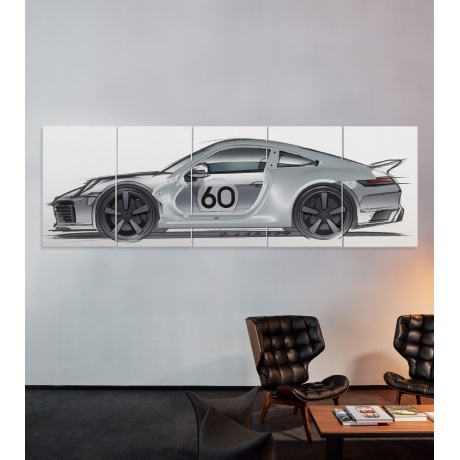 SEINAINSTALLATSIOON 911 SPORT CLASSIC, hall/valge