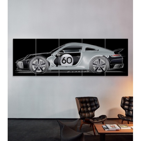 SEINAINSTALLATSIOON 911 SPORT CLASSIC, hall/must