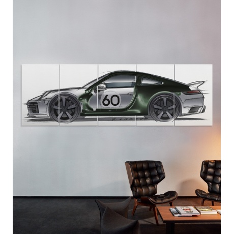 SEINAINSTALLATSIOON 911 SPORT CLASSIC, roheline/valge