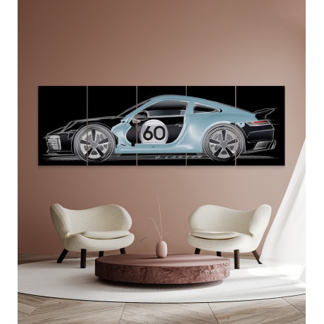 SEINAINSTALLATSIOON 911 SPORT CLASSIC, sinine/must