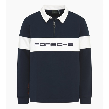 RETRO COLLECTION, Rugby-särk, tumesinine/valge, unisex, L