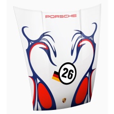 DEKORATII KAPOTT SEINALE, GT1 COLLECTION, sinine/punane/kuldne