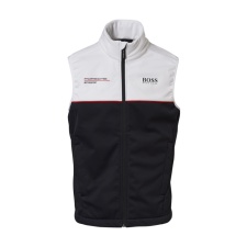 VEST MOTORSPORT COLLECTION, must/valge, unisex L